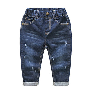 Cotton Holed Denim Jean