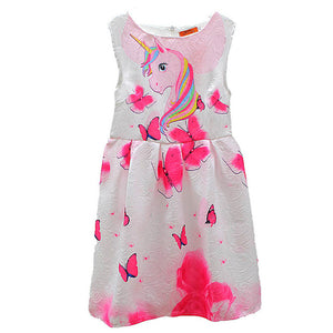 Butterfly Floral Print Princess Dress