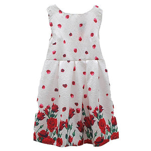 Butterfly Floral Print Princess Dress