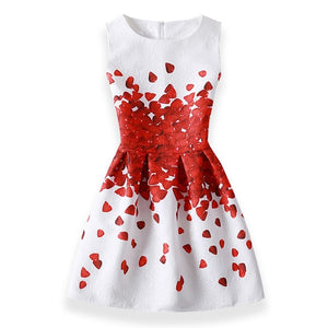 Butterfly Floral Print Princess Dress