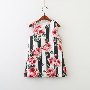 embroidery Flower vest dress