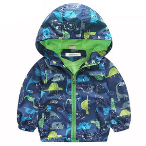 Spring Autumn Dinosaur Windbreaker Jacket