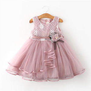 Solid Sleeveless Tutu Dress