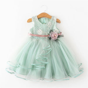 Solid Sleeveless Tutu Dress