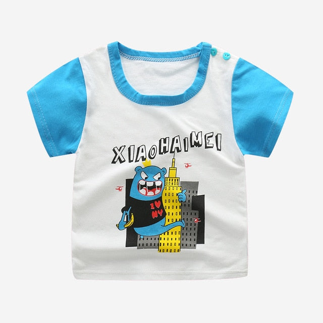 Cartoon Print T shirt Baby