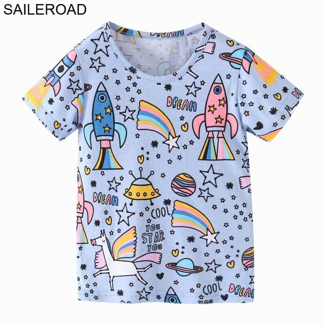 Rocket Space Pattern Shirt